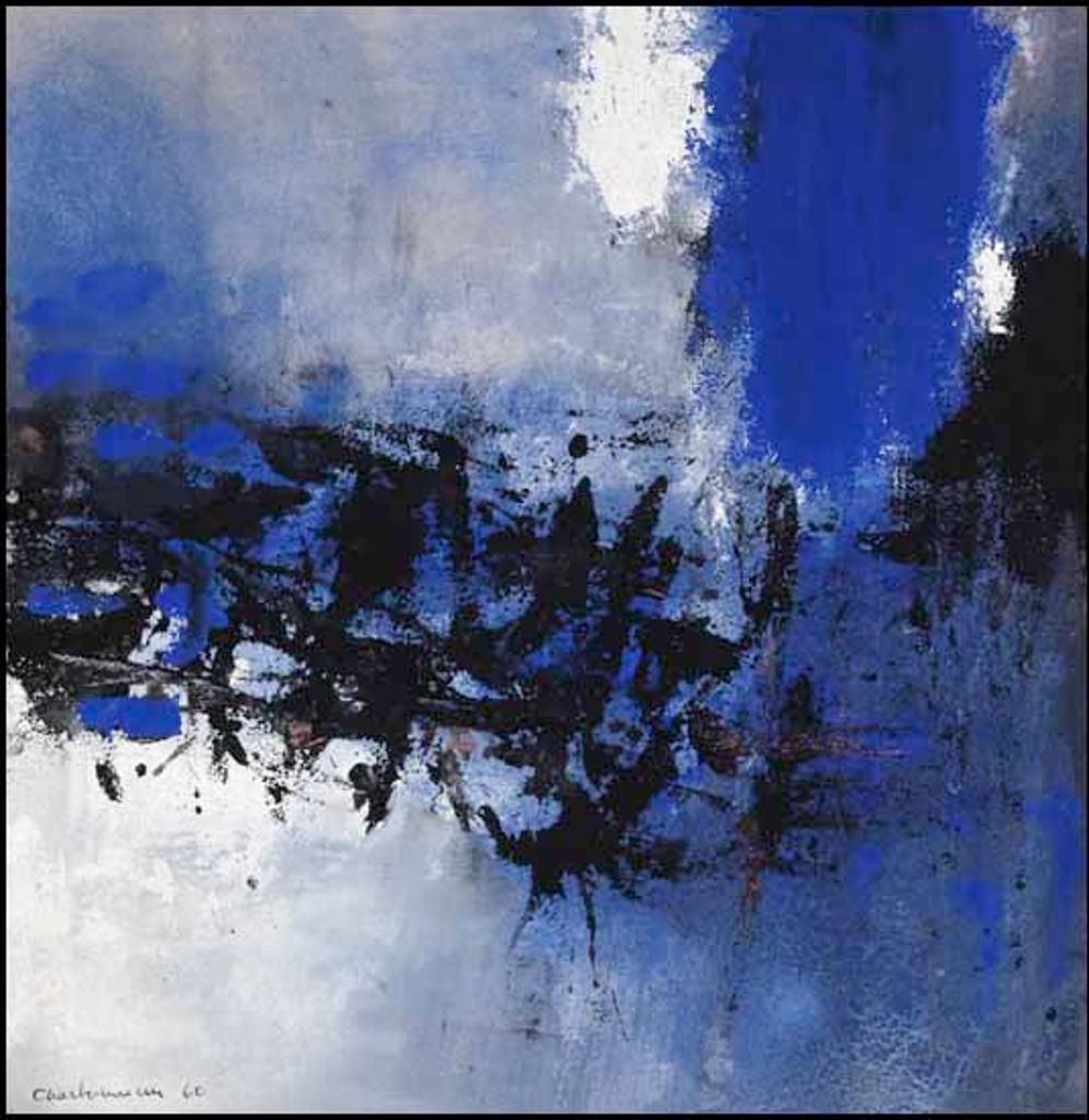 Monique Charbonneau (1928) - Abstract in Blue and Black