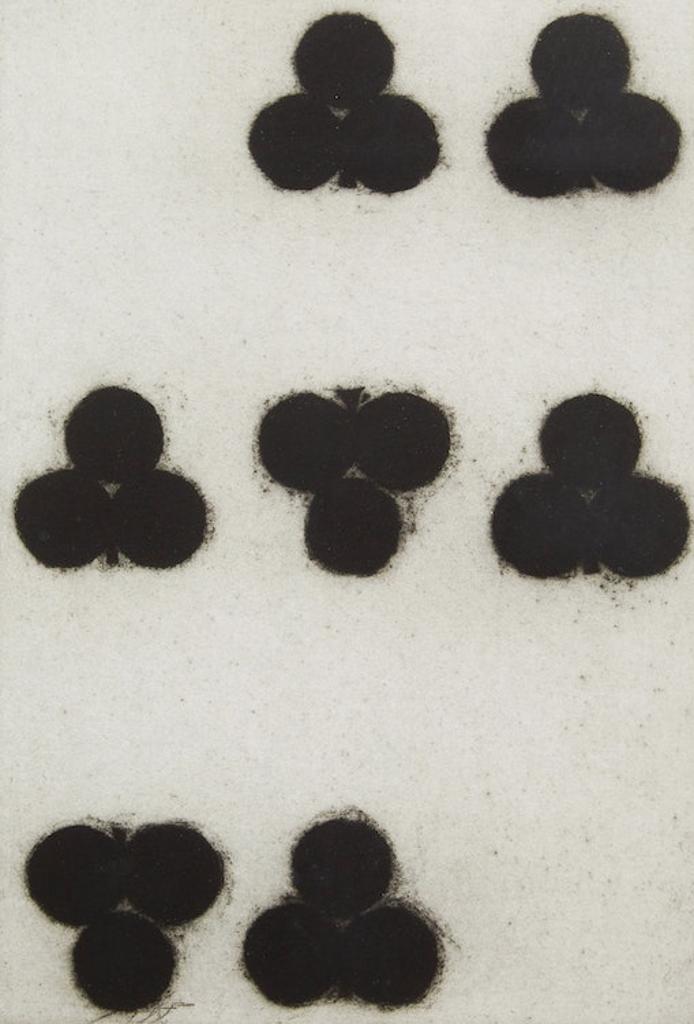 Donald Sultan (1951) - Seven of Clubs (from Playing Cards)