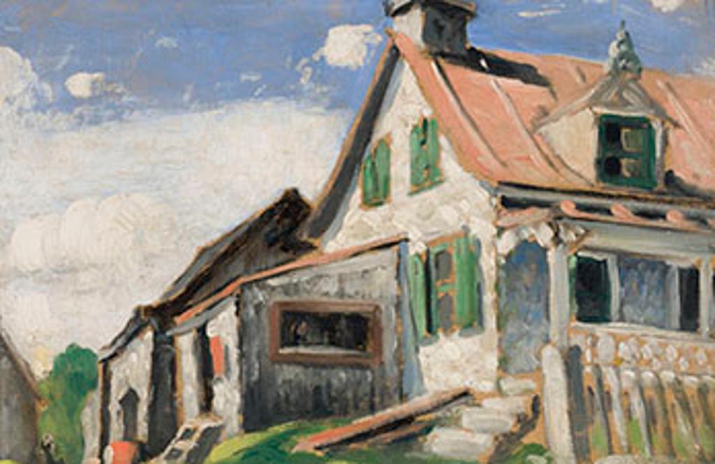 Marc-Aurèle Fortin (1888-1970) - Maison aux volets verts