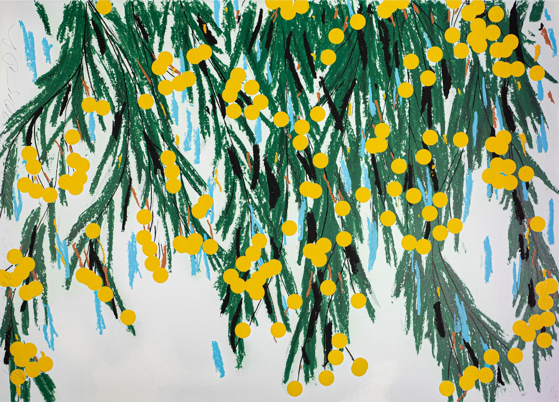 Donald Sultan (1951) - Yellow Mimosa, 2015