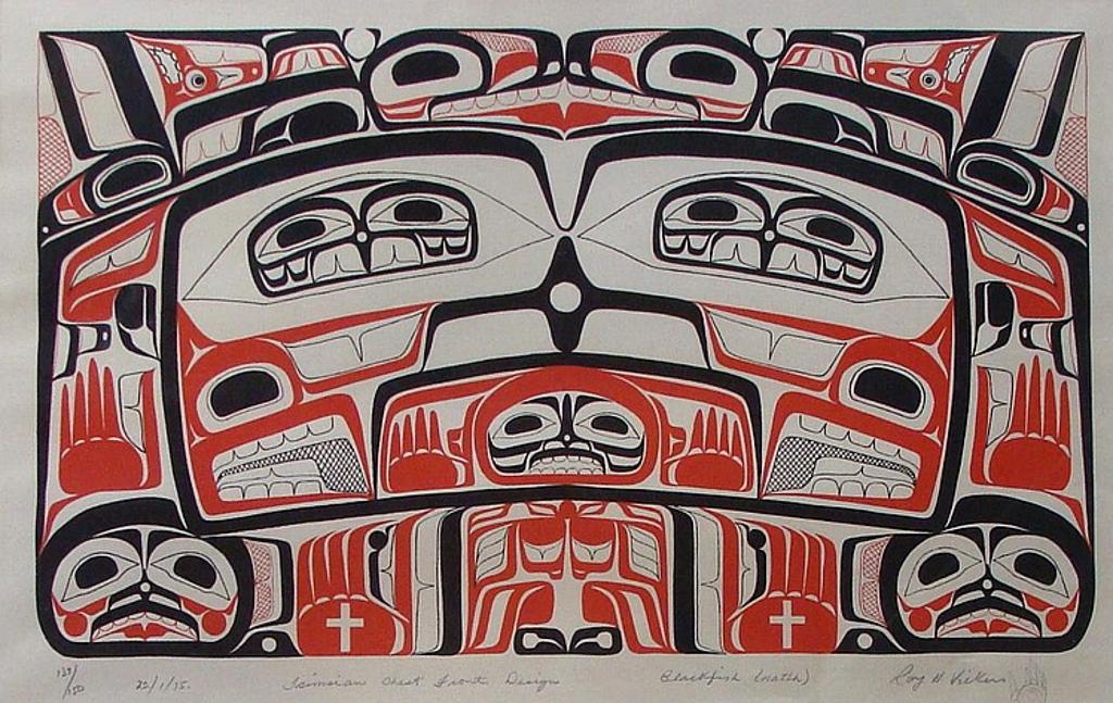 Roy Henry Vickers (1946) - Tsimshian Chest Front Design - Blackfish