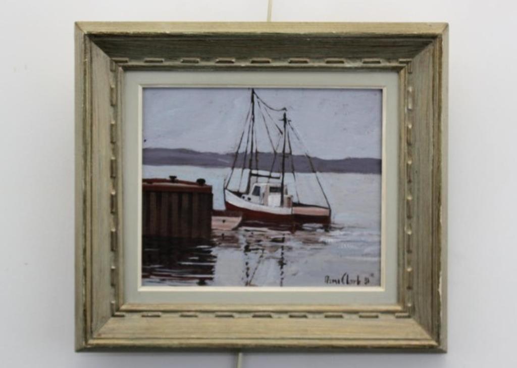 Remi Clark (1944) - Boat in Harbour