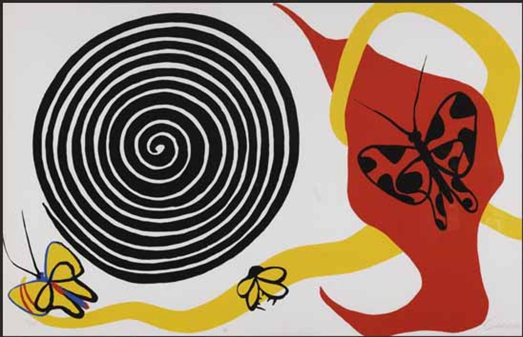 Alexander Calder (1898-1976) - Butterflies and Swirl