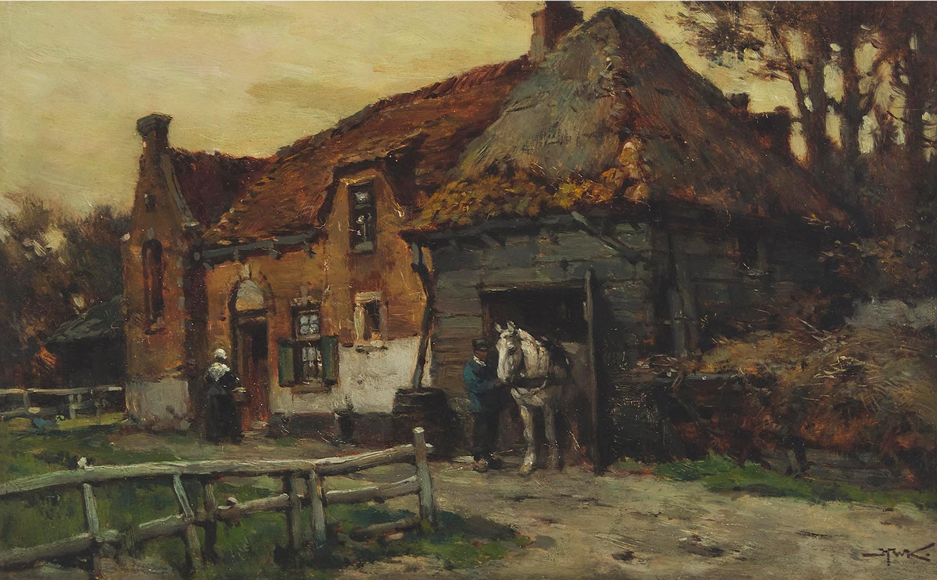 Hermanus Willem Koekkoek (1867-1929) - On The Farm