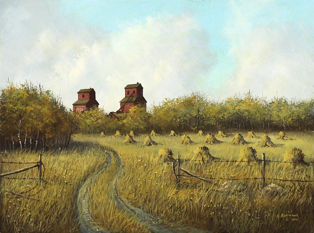Milton Achtimichuk (1935) - Country Back Road; 1992