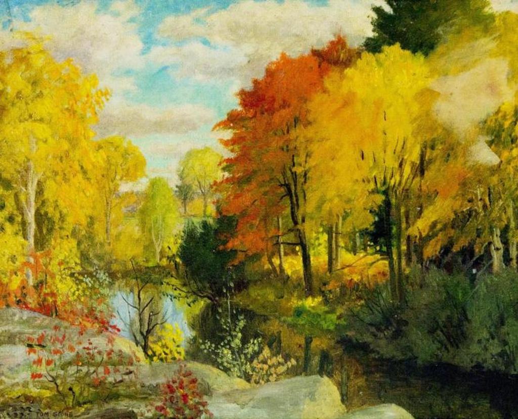 Tom Stone (1894-1978) - Autumn Near Lake Penage