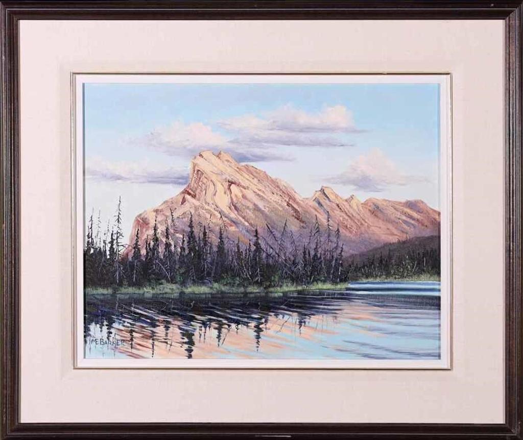 Marion E. Barker (1936-2016) - Summer Glow, Mt. Rundle, Vermilion L