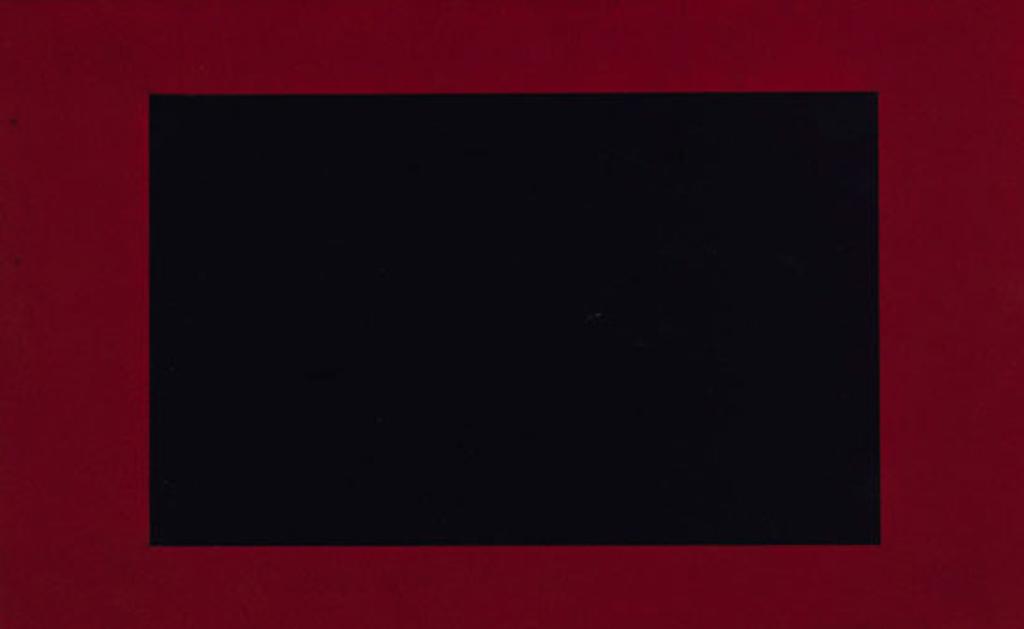 Claude Tousignant (1932) - Sans titre - noir et rouge