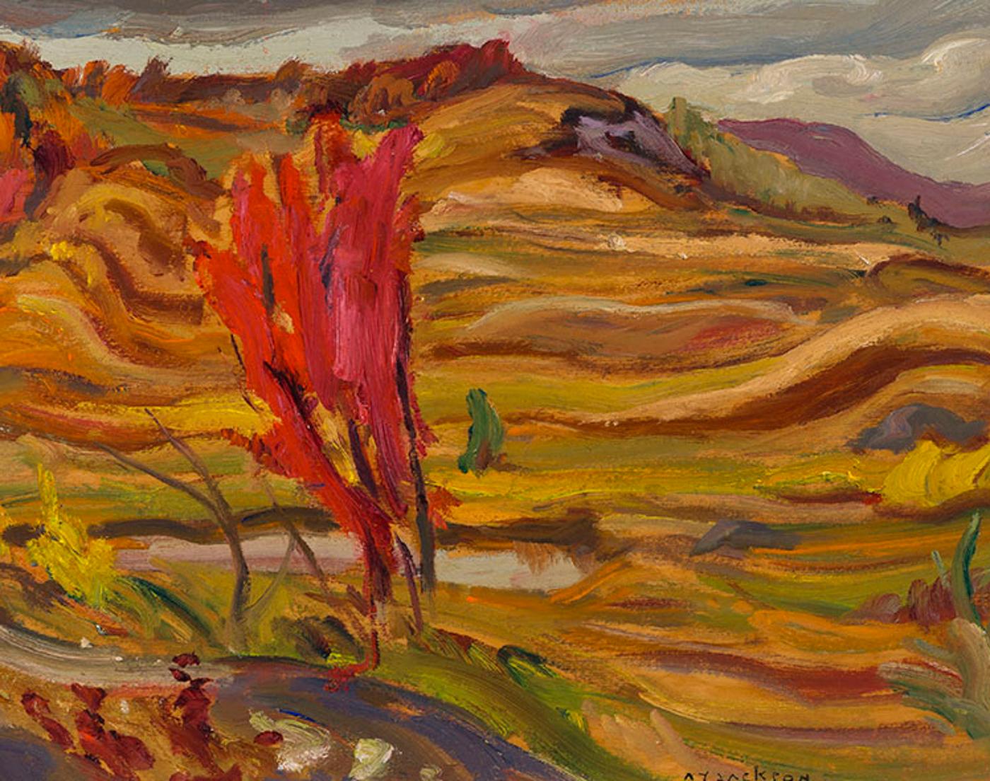 Alexander Young (A. Y.) Jackson (1882-1974) - Autumn Near St. Donat, Que.