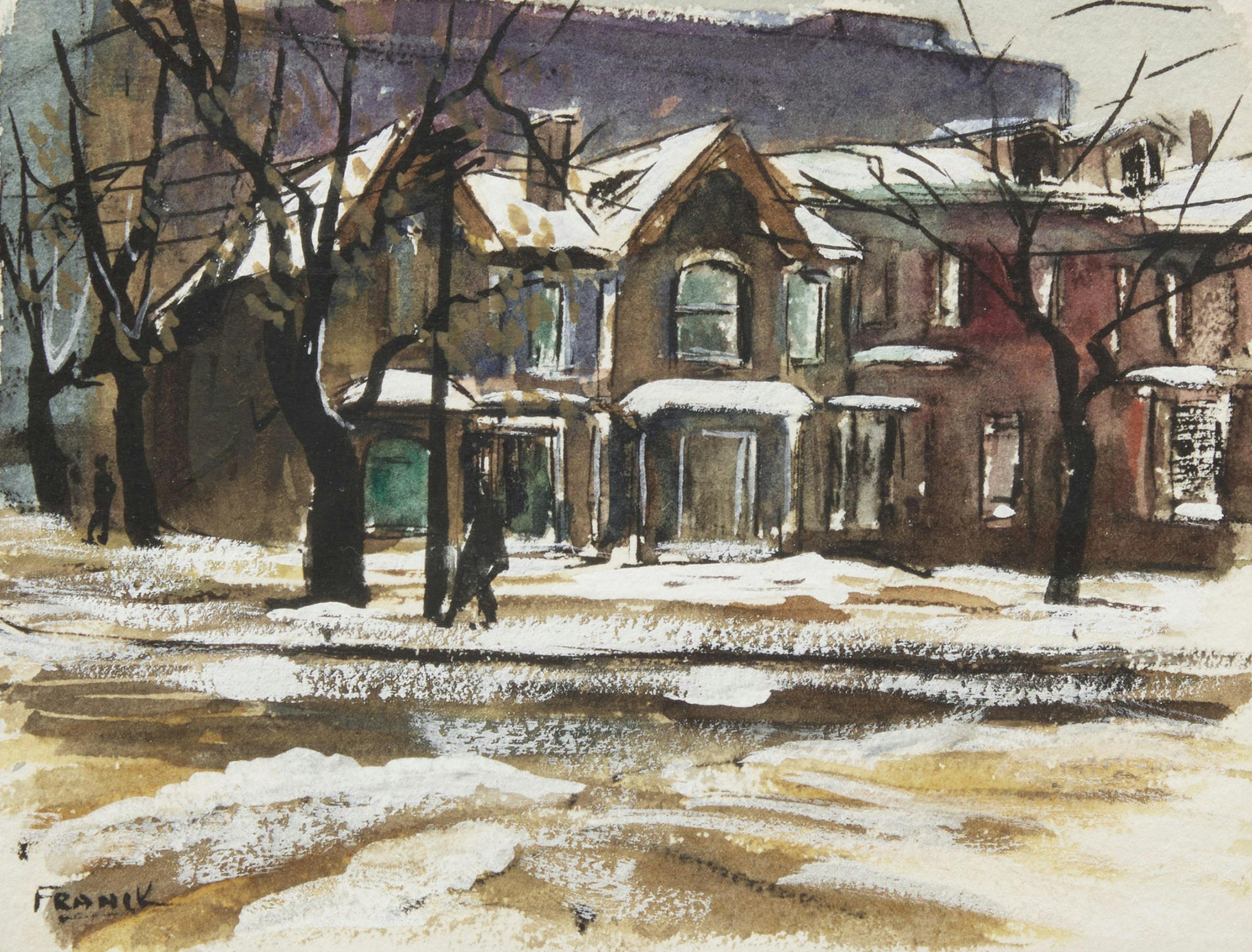 Albert Jacques Franck (1899-1973) - Old St. Patrick Street; Wet Snow