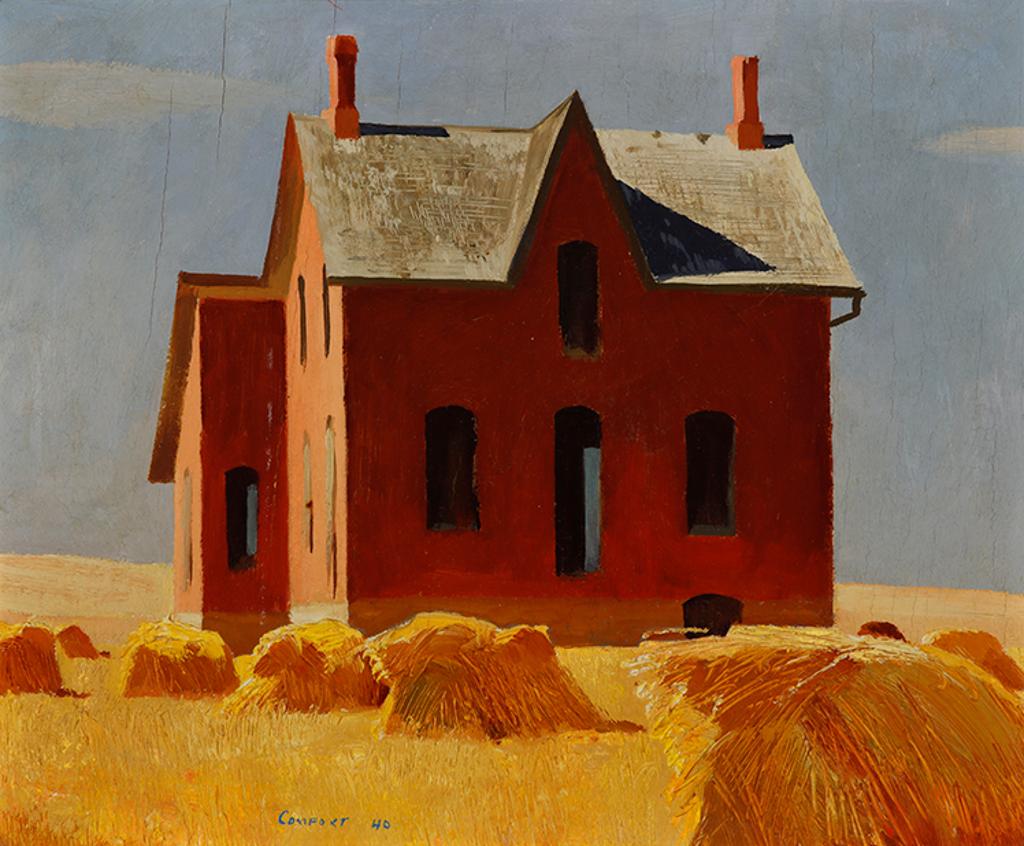 Charles Fraser Comfort (1900-1994) - House in Wheat Field