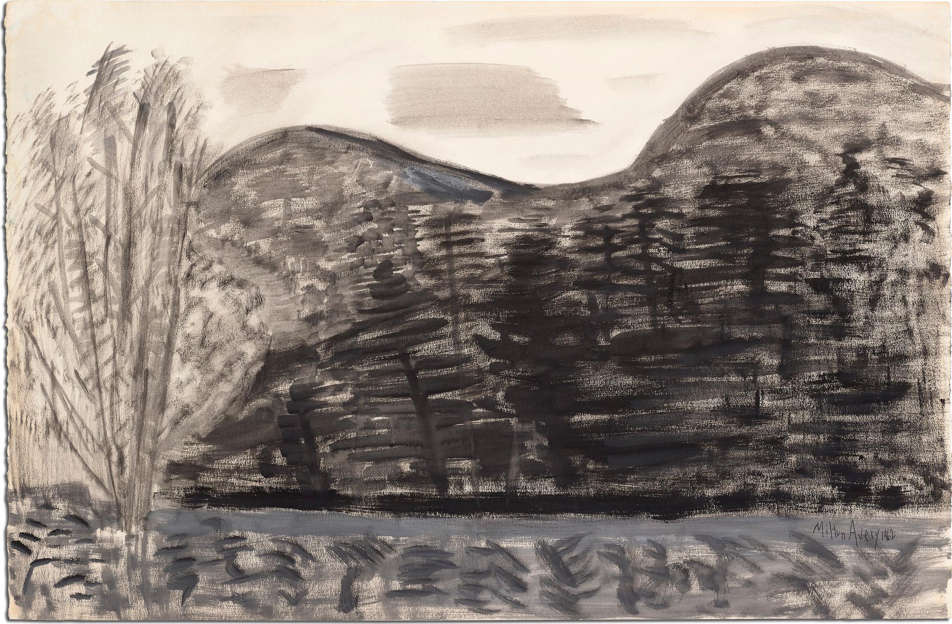 Milton Avery (1893-1965) - Trees and Trees, 1962
