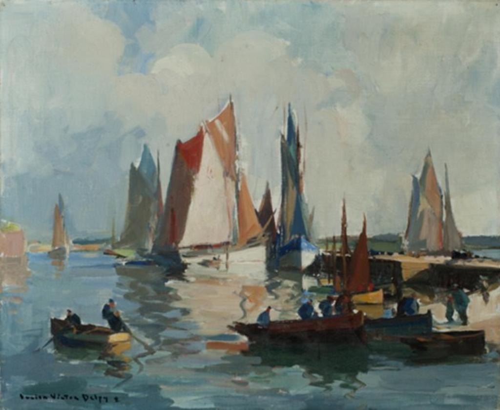 Lucien Victor Delpy (1898-1967) - Fishing Port, Concarneau