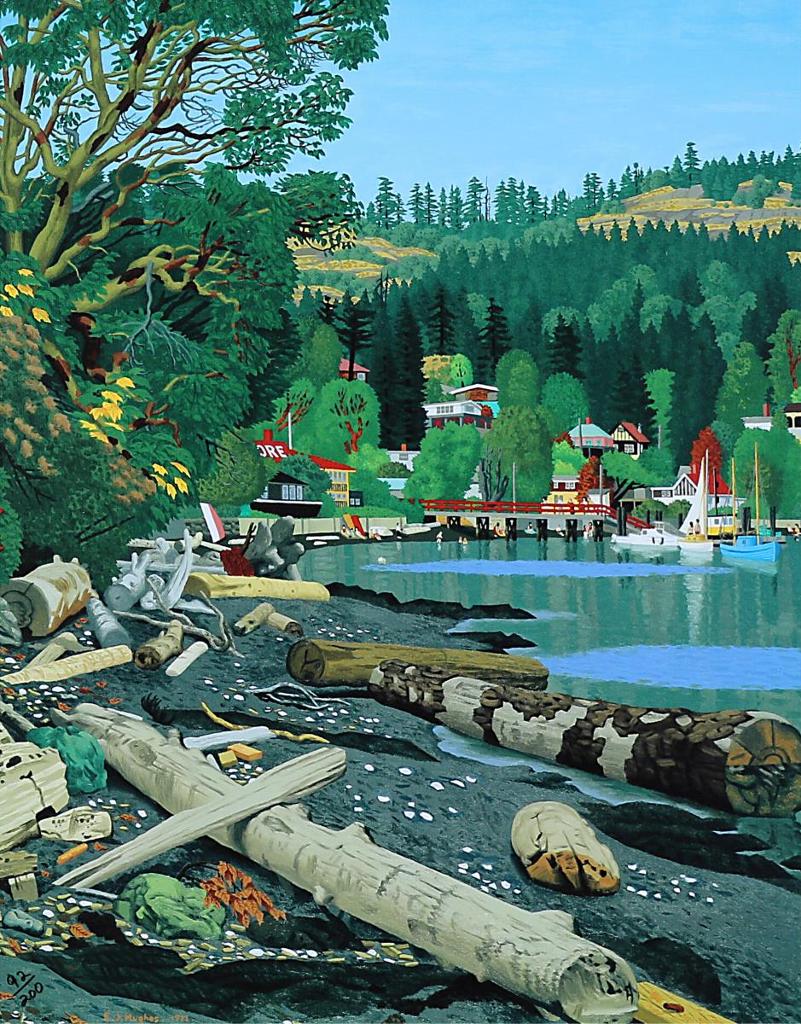 Edward John (E. J.) Hughes (1913-2007) - View Of Maple Bay; 1972