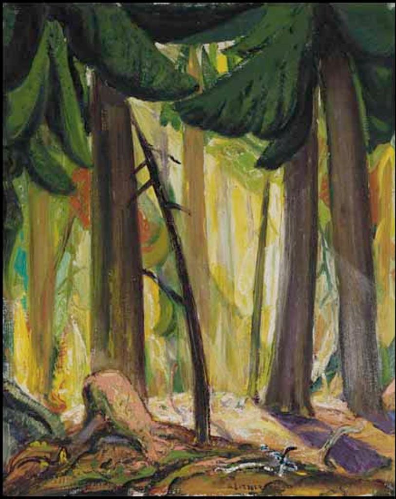 Arthur Lismer (1885-1969) - Shafts of Light in the BC Forest