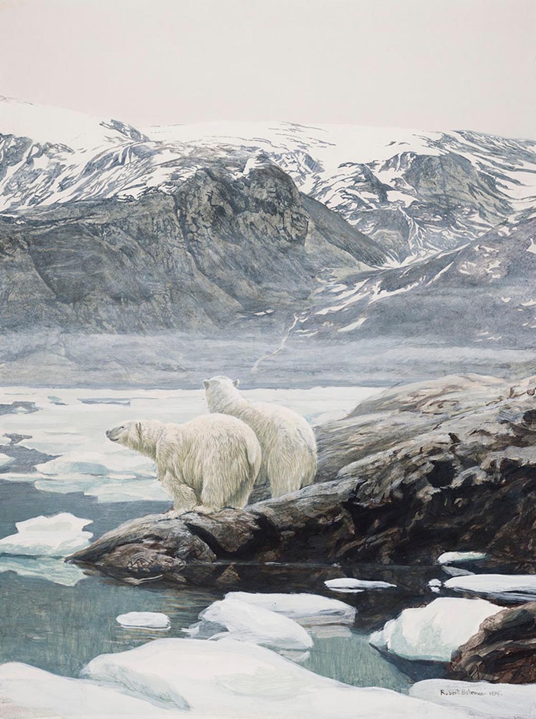Robert Mclellan Bateman (1930-1922) - Polar Bears at Baffin Island