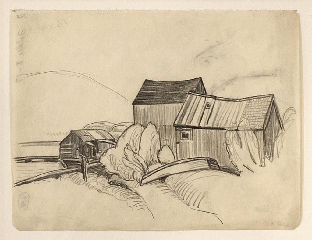 Lawren Stewart Harris (1885-1970) - pencil on paper
