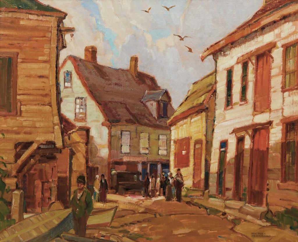 Hal Ross Perrigard (1891-1960) - Near the Docks, Gaspé, Quebec