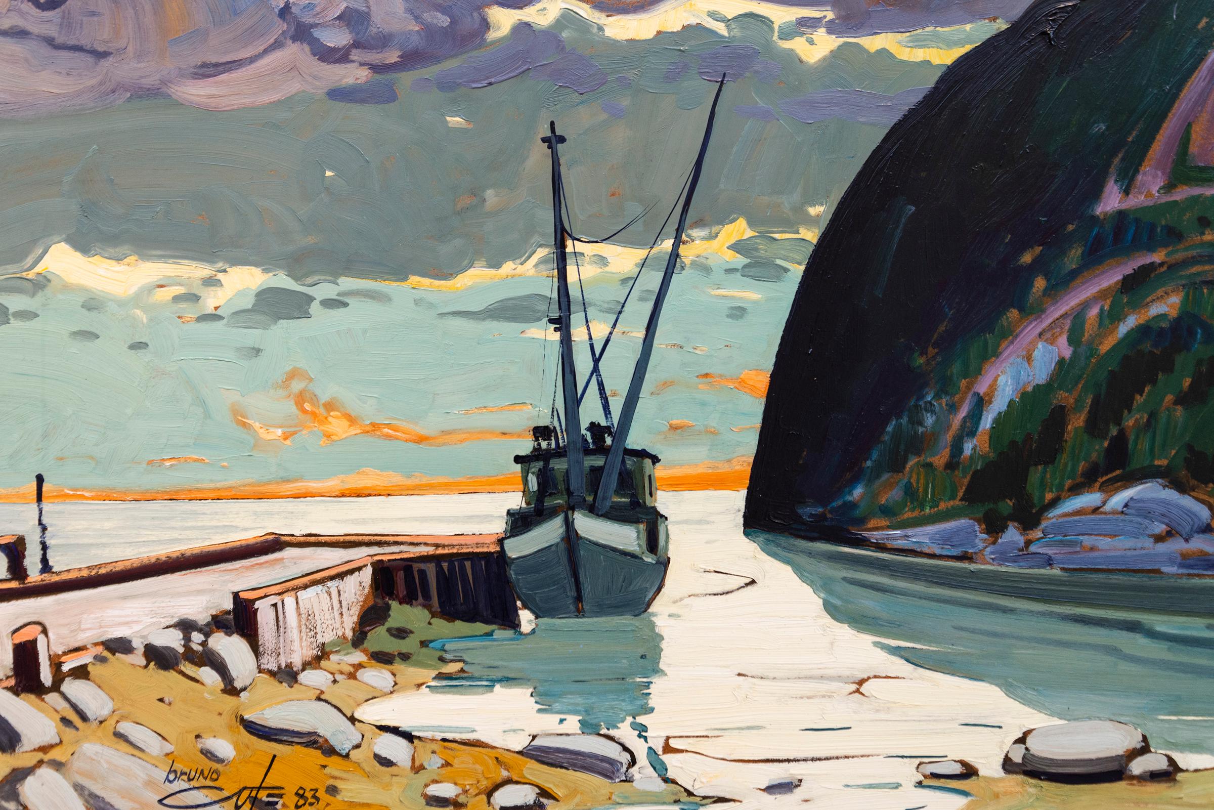 Bruno Cote (1940-2010) - La St-André à Port-au-Persil, 1983