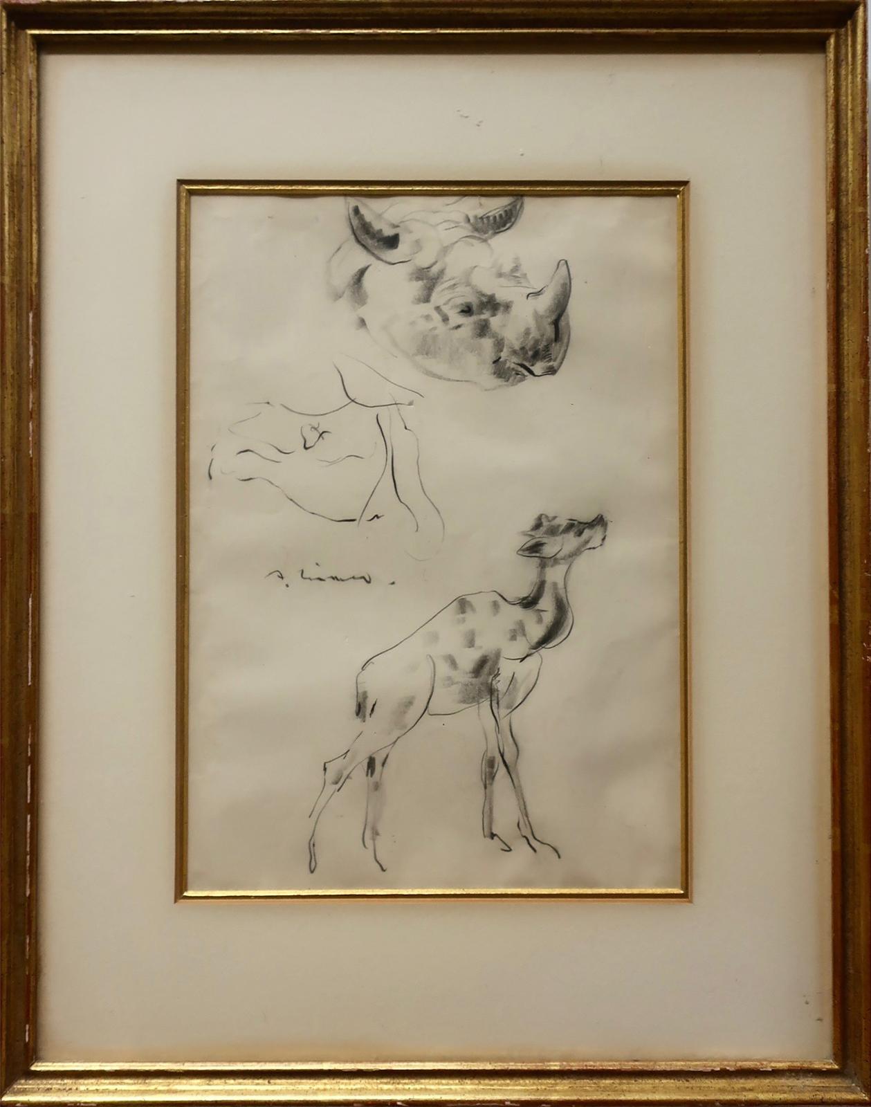 Arthur Lismer (1885-1969) - Rhino- Baby Camel