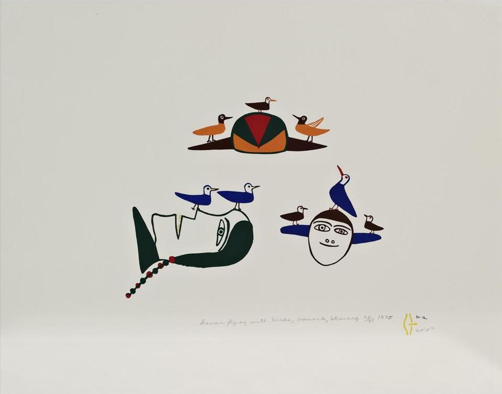Jessie Oonark (1906-1985) - Shaman Flying With Birds