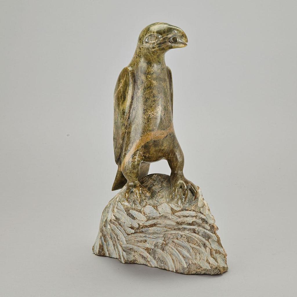 Nuyaliaq Qimirpik (1937-2007) - Perched Falcon