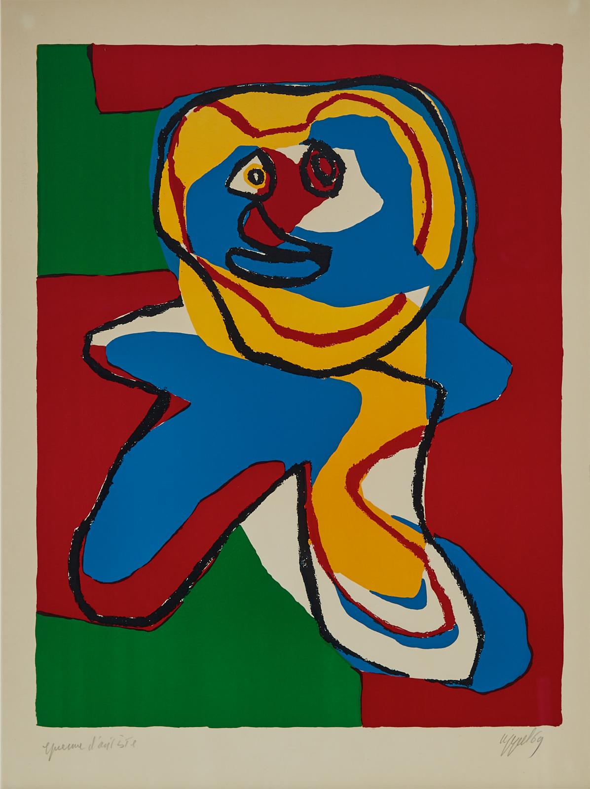 Karel Appel (1921-2006) - L'homme Souriant, 1969