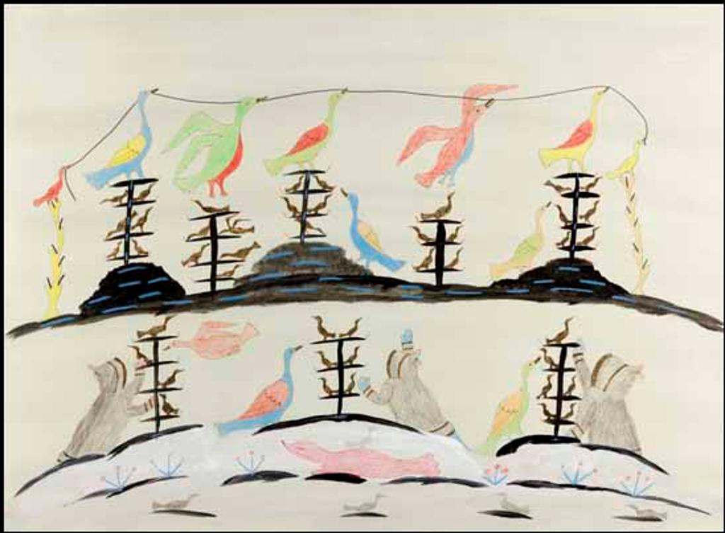 Napatchie Pootoogook (1938-2002) - Untitled