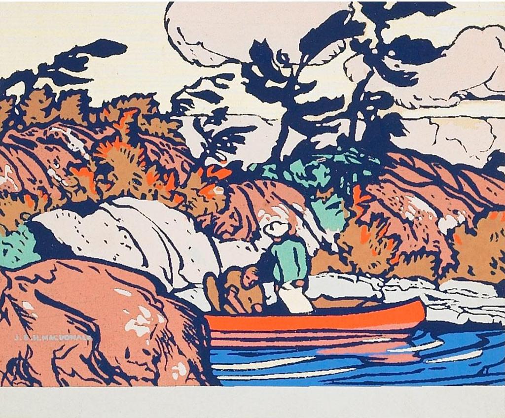 James Edward Hervey (J.E.H.) MacDonald (1873-1932) - The Red Canoe, 1931
