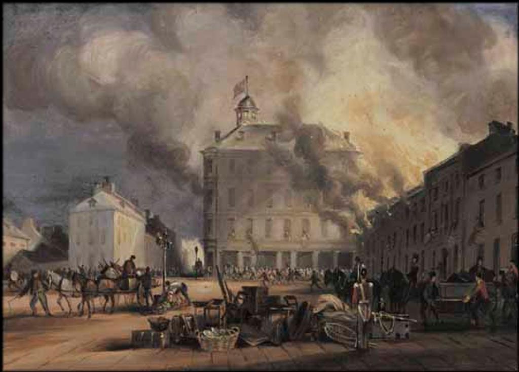 James D. Duncan (1805-1881) - Hayes House Fire, Montreal