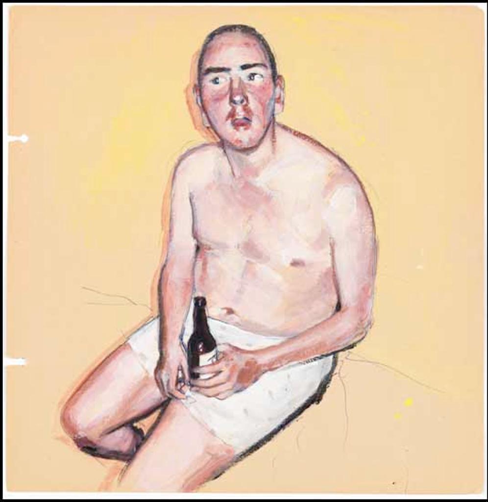 Tim Gardner (1973) - Man with Bottle / Crouching Man (verso)