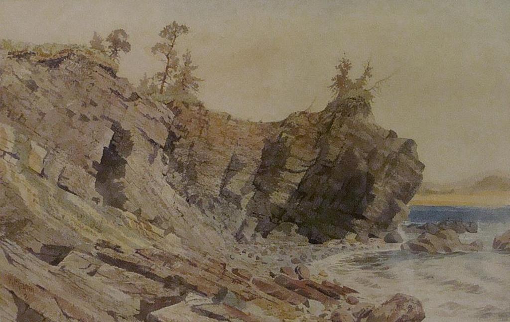 Thomas Mower Martin (1838-1934) - Sandstone Cliffs Mabow C.B.