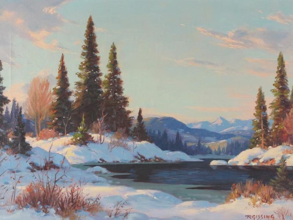 Roland Gissing (1895-1967) - Winter Sunset; 1951