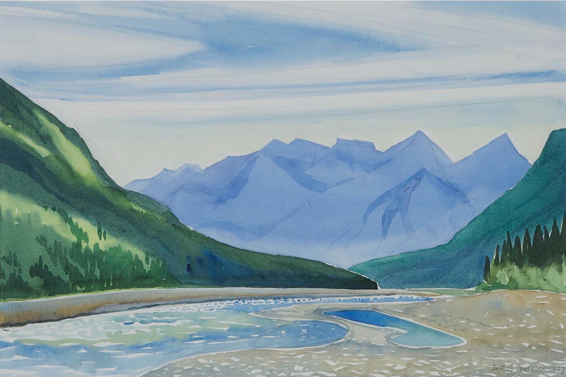 Doris Jean McCarthy (1910-2010) - Untitled (View Of Canadian Rockies)