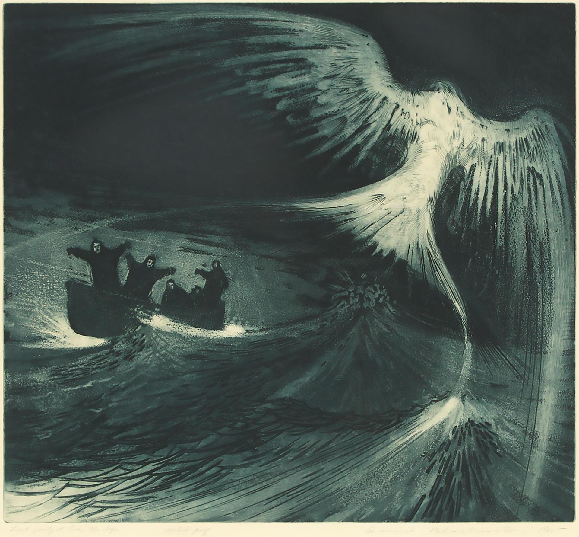 Lost Party At Sea, The Sign, 1965 - etching - printed by David Lloyd ...