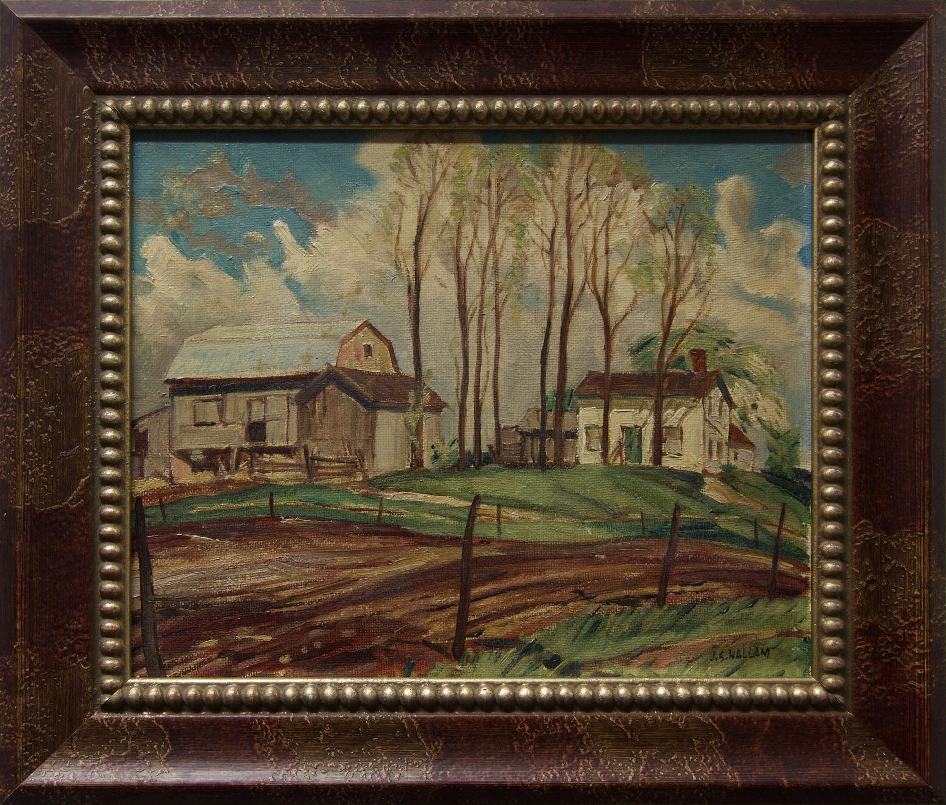 Joseph Sydney Hallam (1899-1953) - Untitled (The Old Farm)