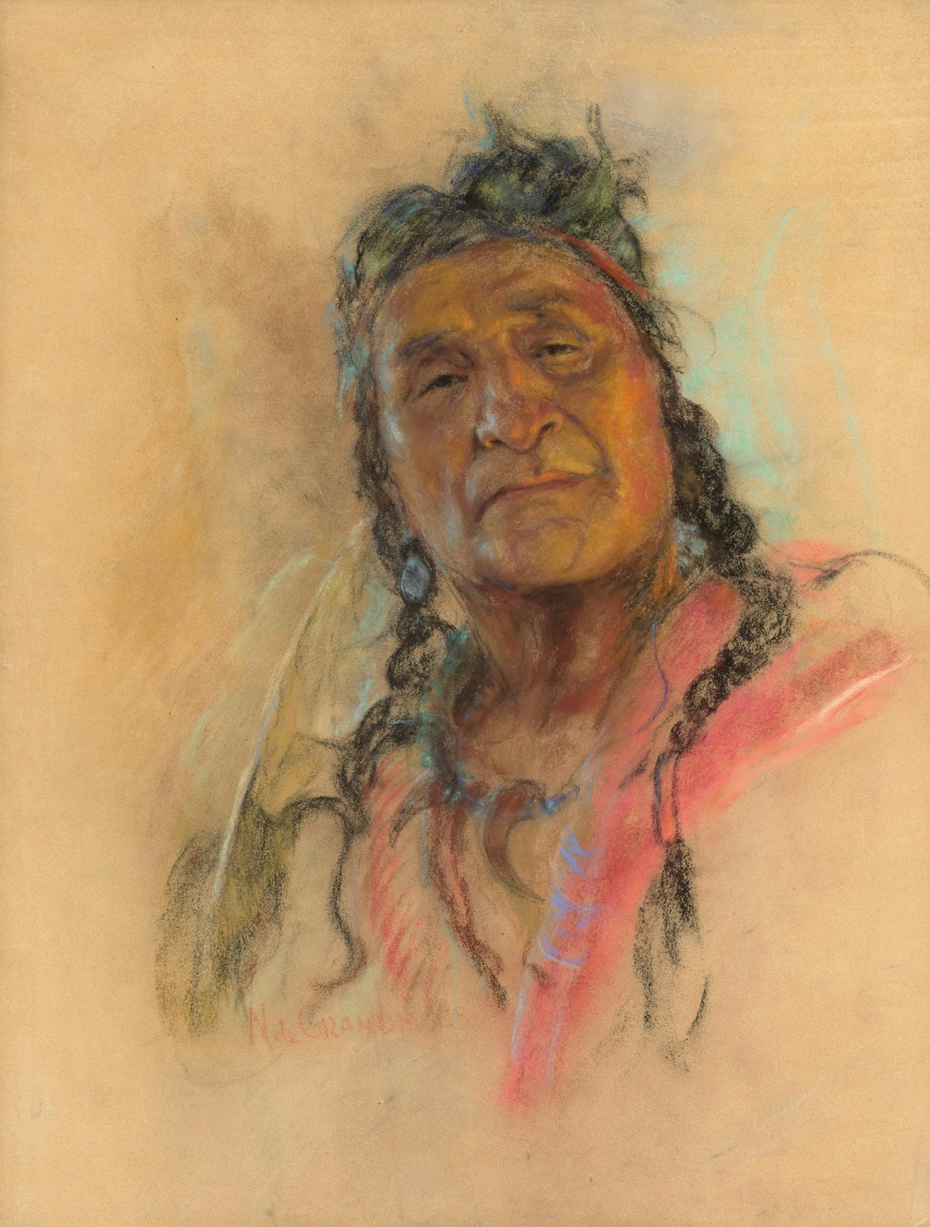Nicholas (Nickola) de Grandmaison (1892-1978) - Dan Wildman, Stoney, circa 1945