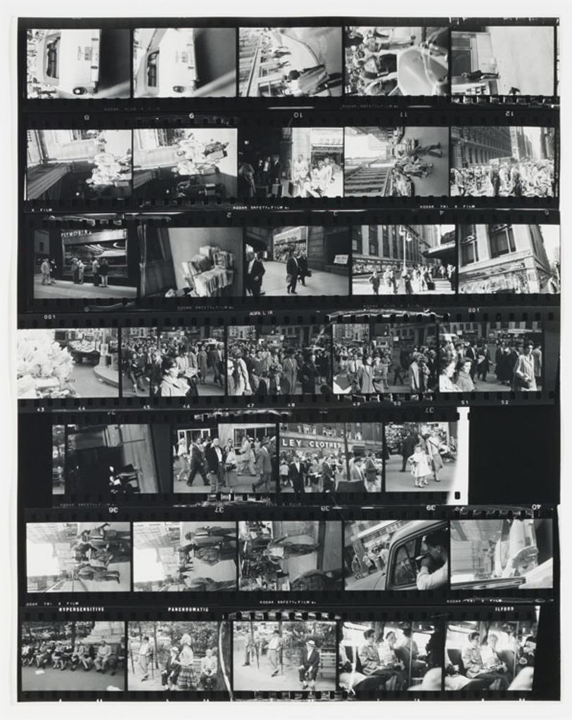 Robert Frank (1924-2019) - Bus Series, Contact Sheet