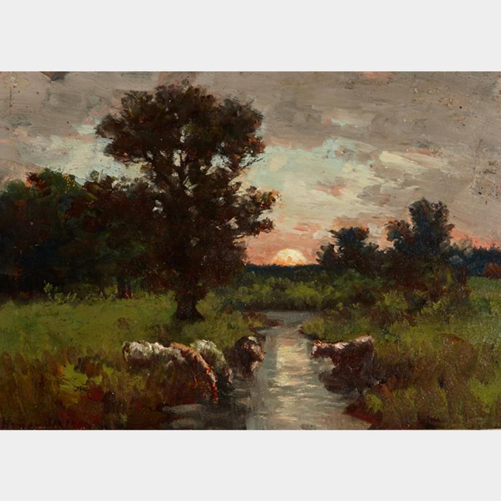 Homer Ransford Watson (1855-1936) - Cattle At Sunset