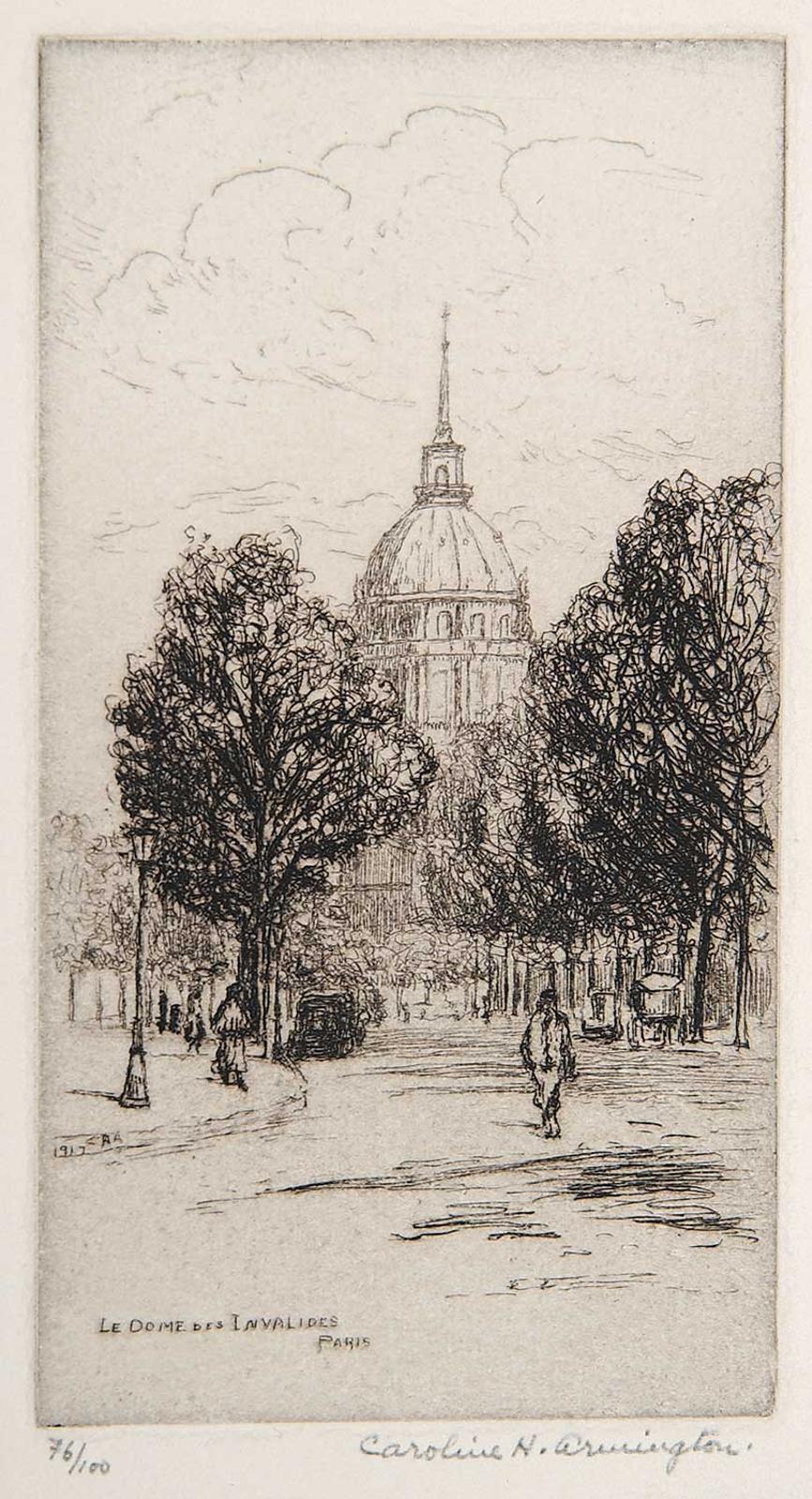 Caroline Helena Armington (1875-1939) - Le Dome des Invalides, Paris  #76/100