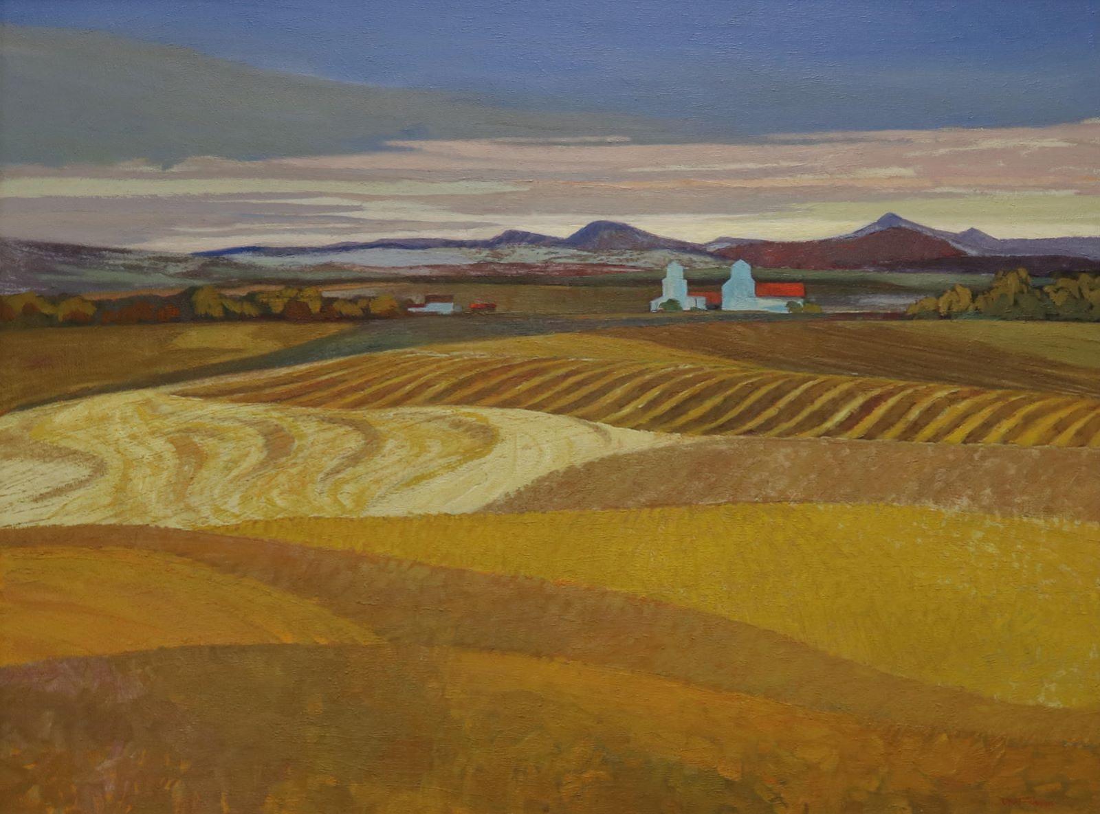 Richard (Dick) Ferrier (1929-2002) - Wheat Fields Near Cochrane, Alberta