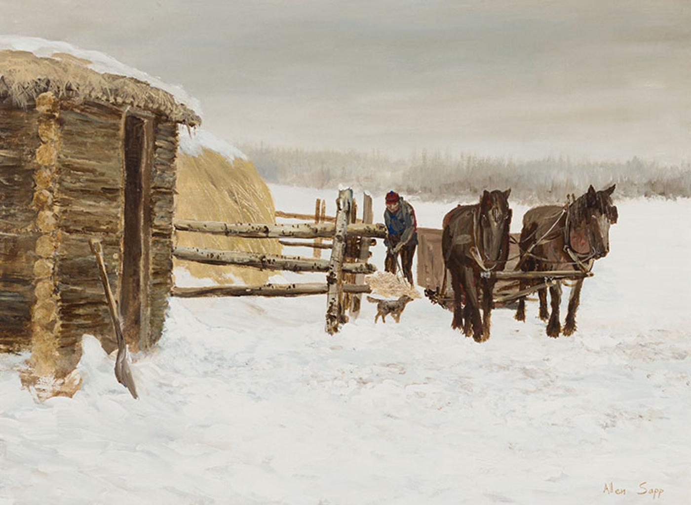 Allen Fredrick Sapp (1929-2015) - Loading Hay