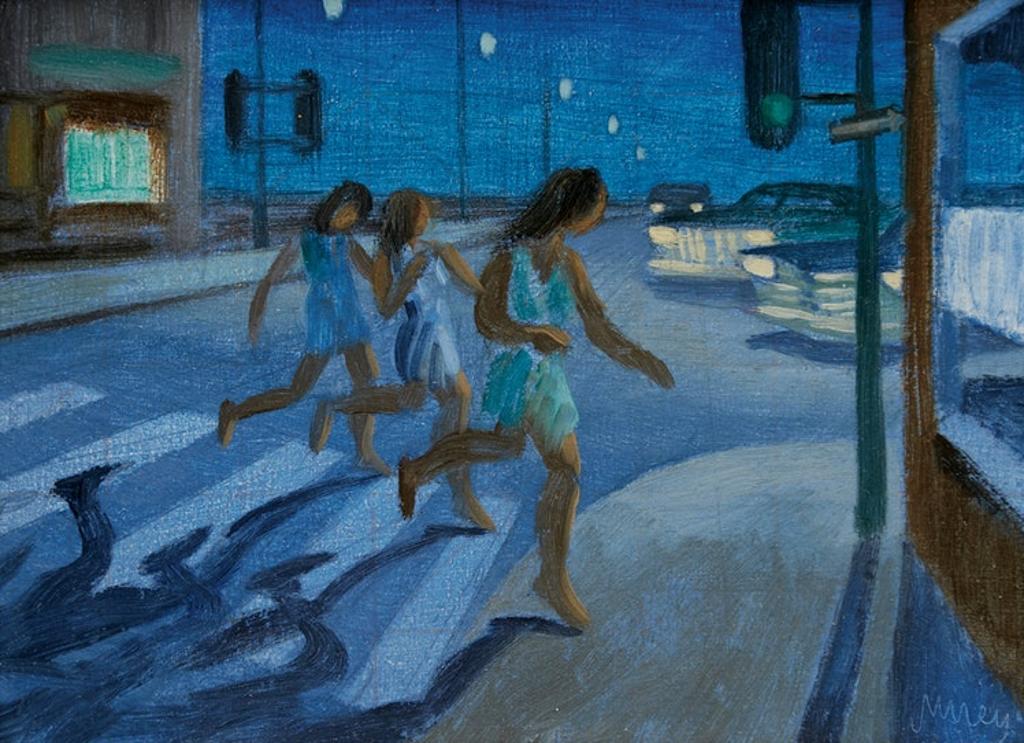 Philip Henry Howard Surrey (1910-1990) - Three Women Threatened by Automobiles