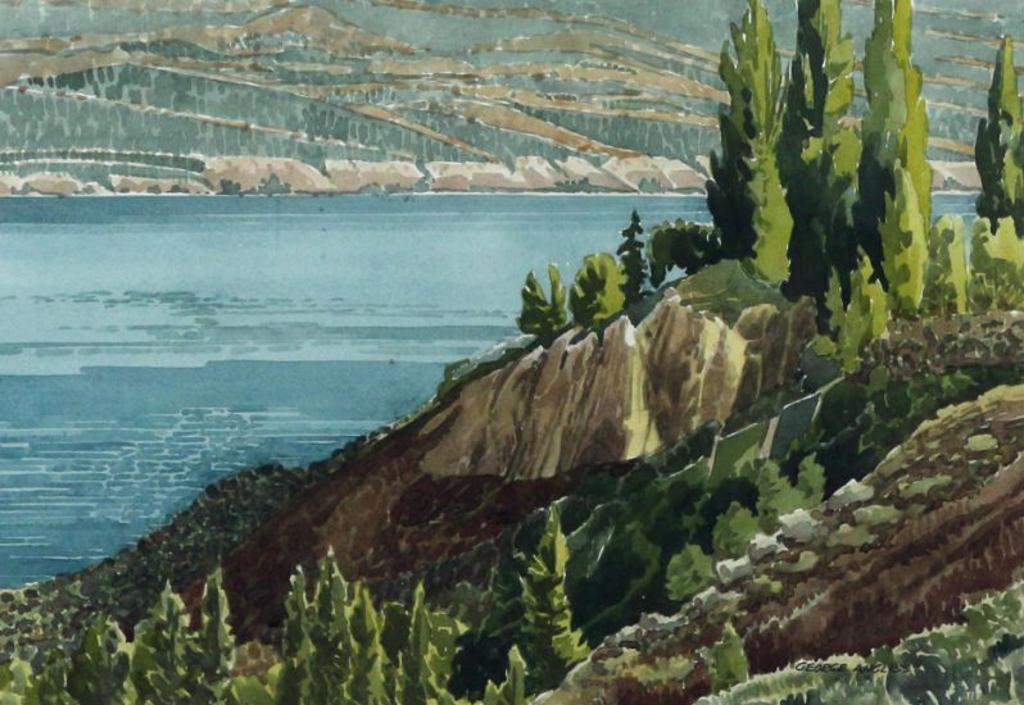 George James Angliss (1921-1991) - Tops Of The Cliffs (Summerland)