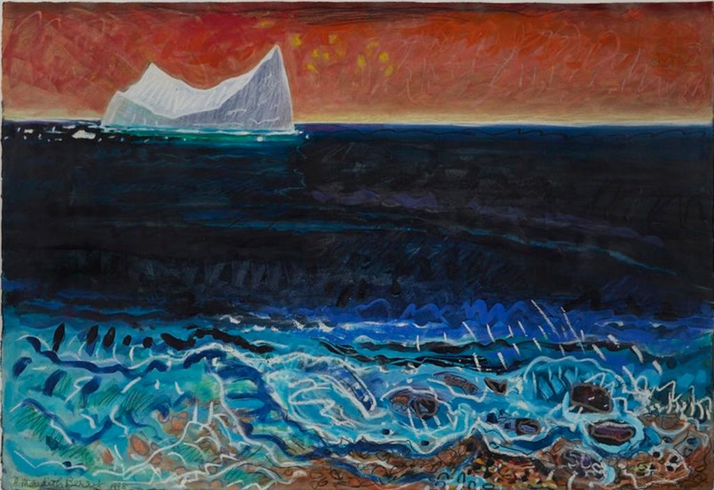 Anne Meredith Barry (1932-2003) - Coastline with Iceberg
