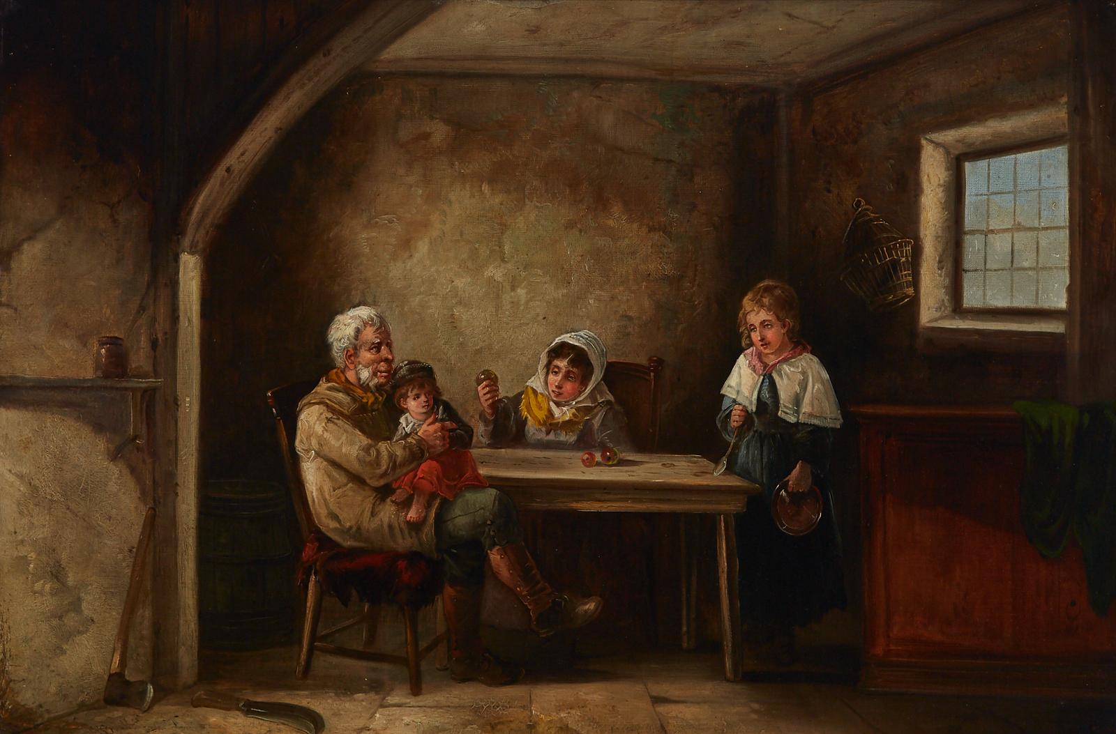 John Barker (1811-1886) - The Crofter's Cottage