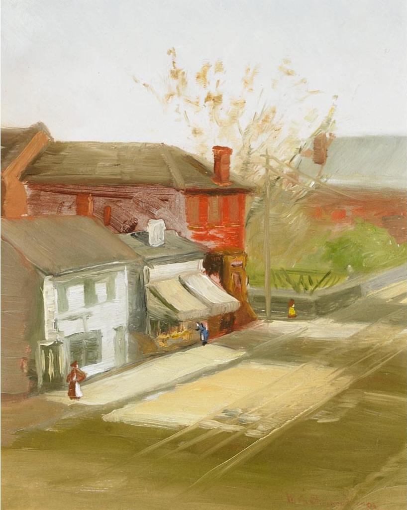 William Albert Sherwood (1855-1919) - Village Road