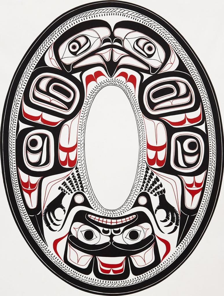Vin Rickard - Eagle, Charles Edenshaw Haida Argilite Plate 1880