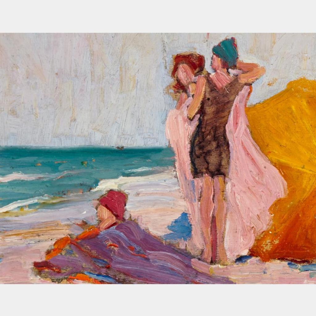 Peter Clapham (P.C.) Sheppard (1882-1965) - Seaside, C. 1920