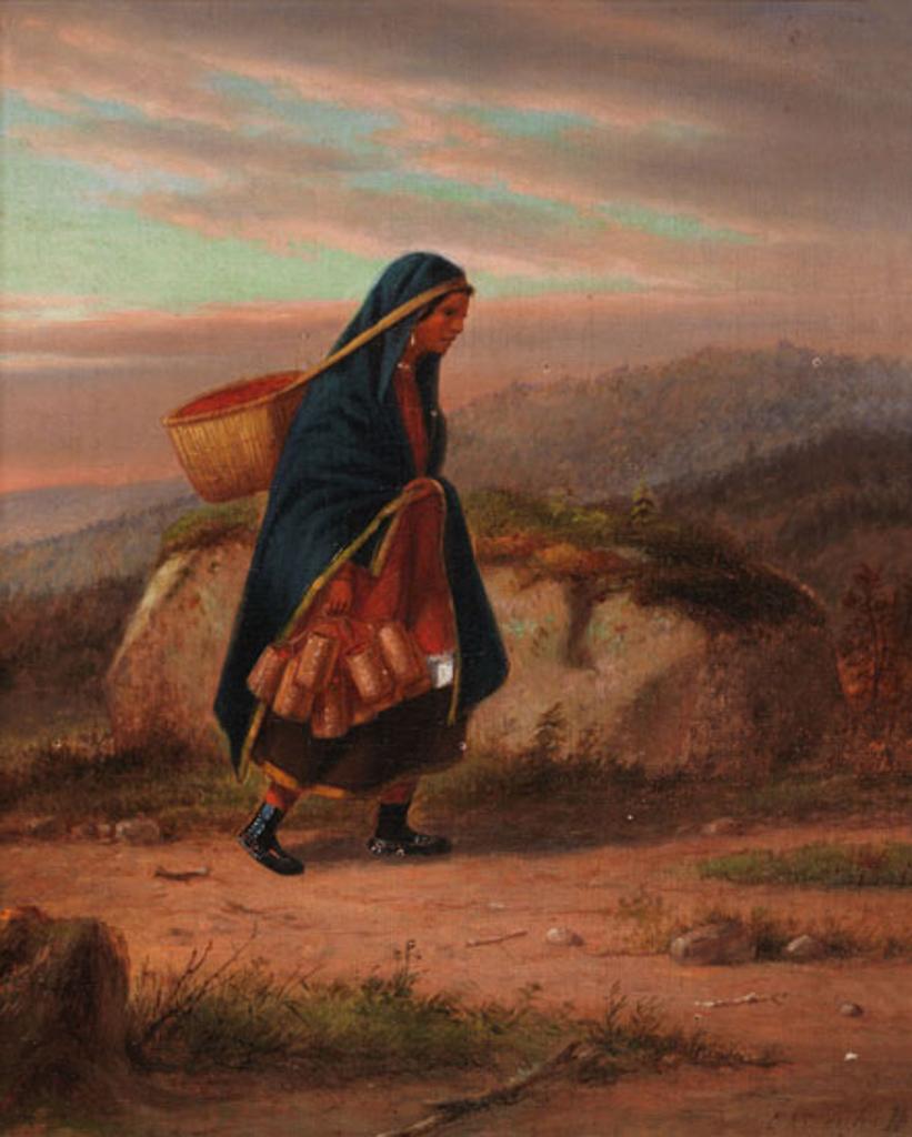Cornelius David Krieghoff (1815-1872) - Moccasin Seller, Autumn